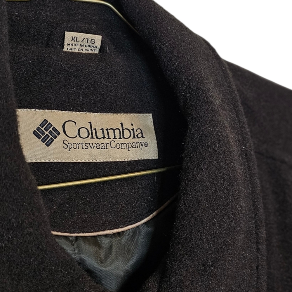 Vintage Columbia Sportswear Wool Blend Quilted Bomber Jacket Brown - Picture 3 of 9